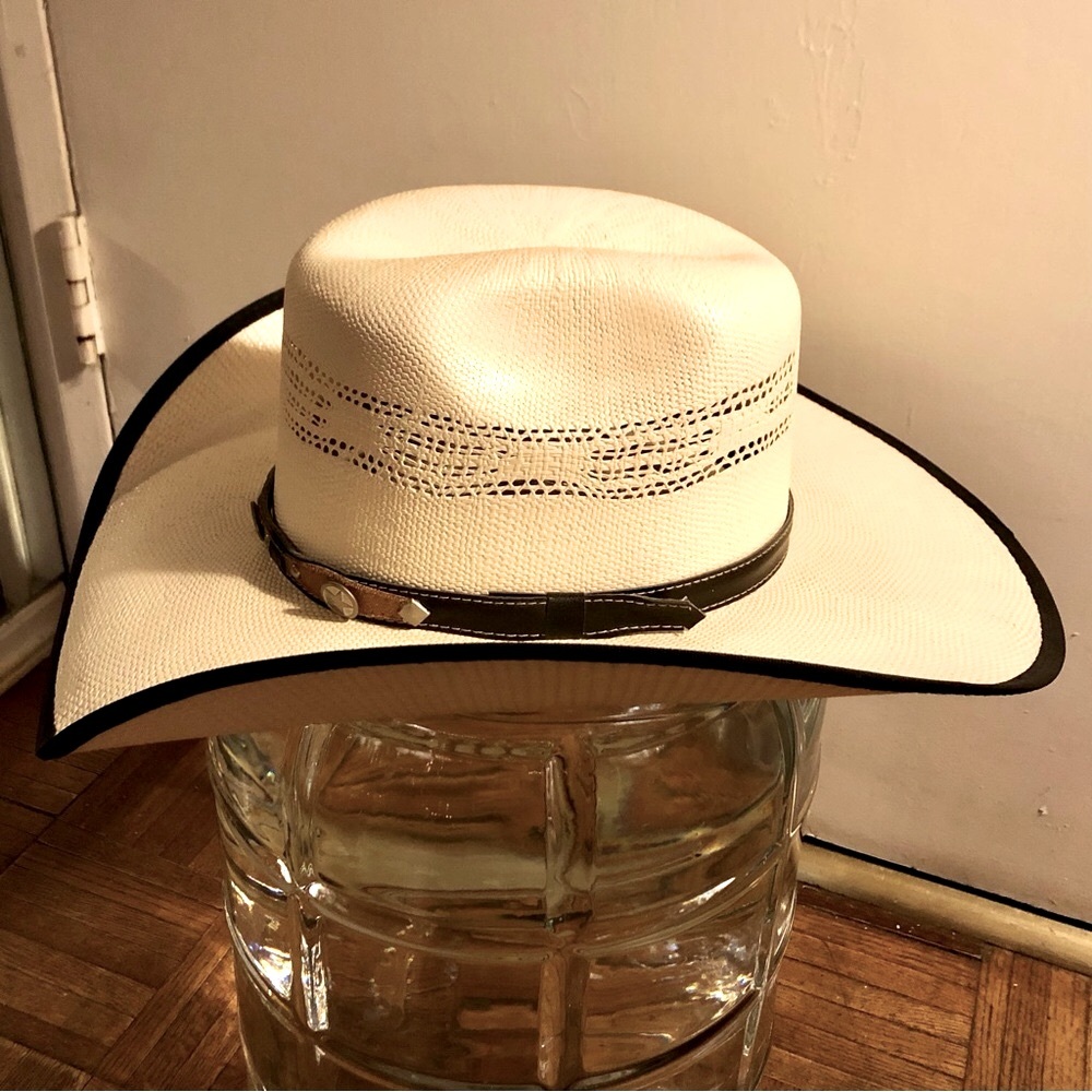 Moksman Hat Unisex - Large Straw Cowboy Hat - Like New!